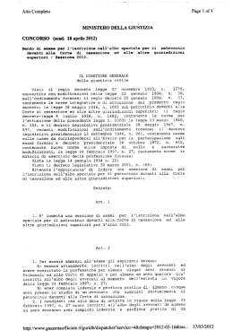 MINISTERO DELLA GIUSTIZIA - Ordine degli Avvocati di Treviso