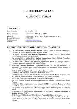 curriculum vitae