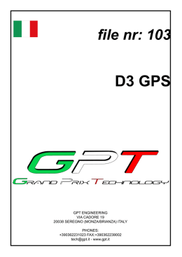 FILE NR . 103 D 3 GPS