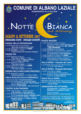 Notte Bianca 07 programma