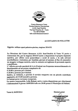 leggi offerta - Comune di Pollutri