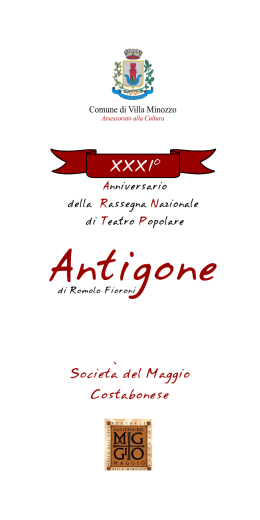 Antigone 2009 - Comune di Villa Minozzo