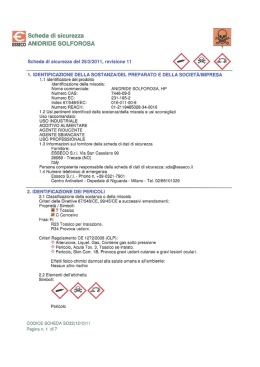 Scheda di sicurezza 555550 ANIDRIDE SOLFOROSA