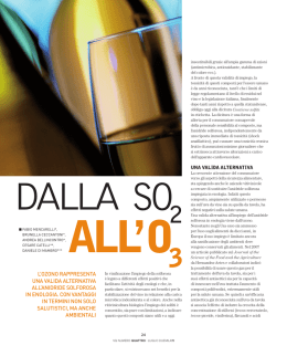 l`ozono rappresenta una valida alternativa all`anidride solforosa in