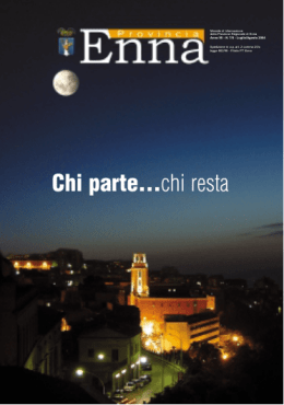 Luglio-Agosto - Provincia Regionale di Enna