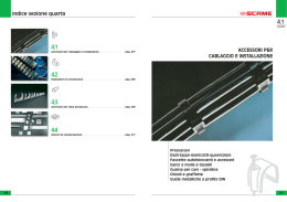 Indice sezione quarta ACCESSORI PER CABLAGGIO E