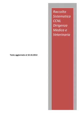 Testo coordinato CCNL Medici - Aran - Versione del