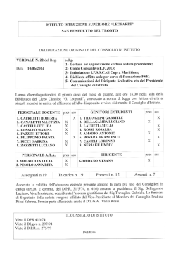 Verbale n. 22 del 10-06-2014 - Liceo Classico "G. Leopardi"