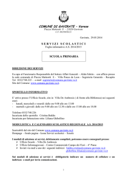 informativa primarie