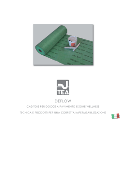 Deflow_ManualePosa ITA.indd - TEA DEFLOW, caditoie per docce