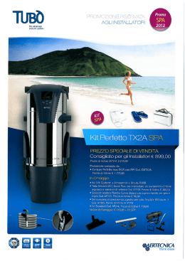 tubo kit perfetto tx2a spa