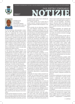 Notiziario 2013 - Comune di San Pietro Viminario