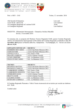 13.11.2014 - Comitato Regionale Piemonte Valle d`Aosta F.G.I