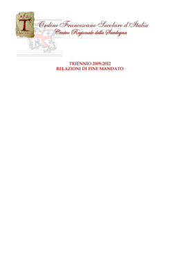 Le relazioni ufficiali di fine triennio