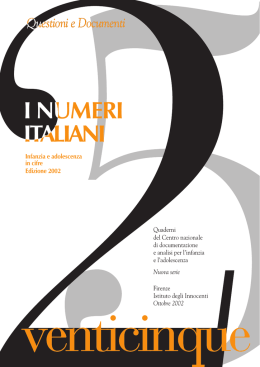 Infanzia e Adolescenza in Cifre