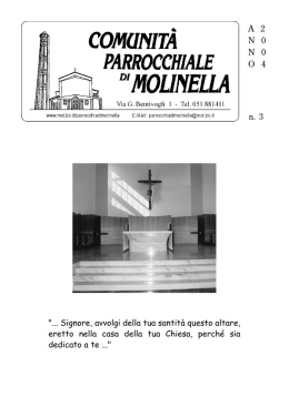 Scaricalo on line - Parrocchia di Molinella