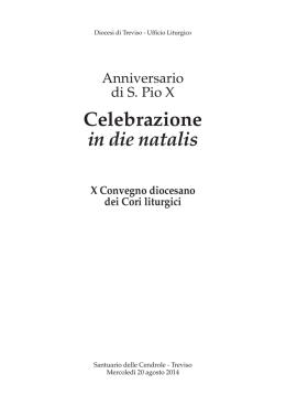 Spartiti canti 20 agosto 2014