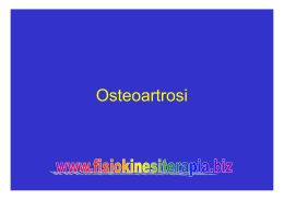 Osteoartrosi - Fisiokinesiterapia