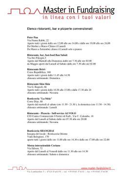 Scarica ristoranti convenzionati