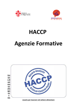 HACCP Agenzie Formative - Portale giovani