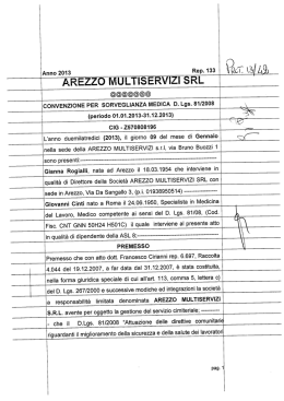 AREZZO MULTÌSERWZI SRL