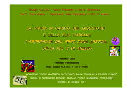 l`esperienza del sert zona aretina della asl 8 di arezzo