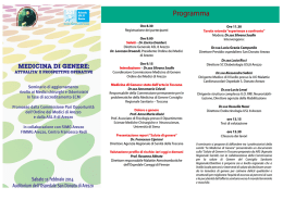 Medicina di genere:attualita` e prospettive operative