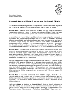 Huawei Ascend Mate 7 entra nel listino di 3Italia