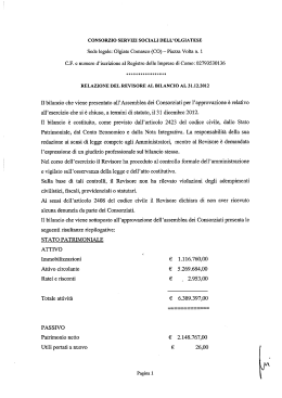 CONSORZIO SERVIZI SOCIALI DELL`OLGIATESE