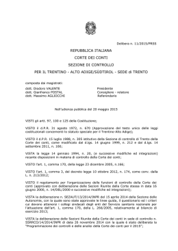 SEDE di TRENTO - Corte dei conti
