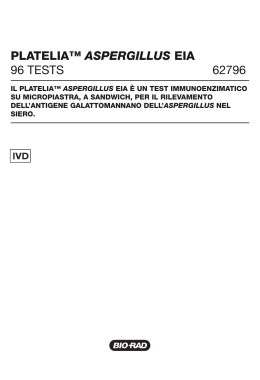 PLATELIA™ ASPERGILLUS EIA 96 TESTS 62796 - Bio-Rad