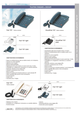 TELEFONI STANDARD e DEDICATI