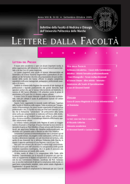 Corso di Laurea Magistrale in Scienze Infermieristiche ed Ostetriche
