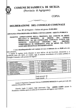 delibera c.c. n.10 del 21-02-2014