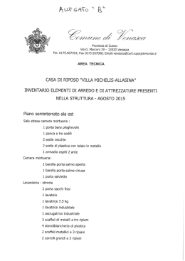 ALLEQA`ÎO “ B`" - Comune di VENASCA
