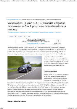 Volkswagen Touran 1.4 TSI EcoFuel versatile
