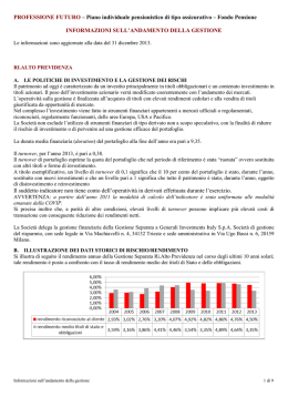 Aggiornamento Nota Informativa