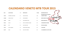 Calendario VenetoMtbTour 2013