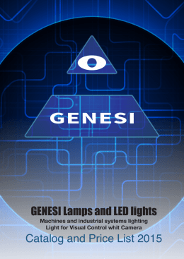 GENESI Lamps and LED lights Catalog and Price List