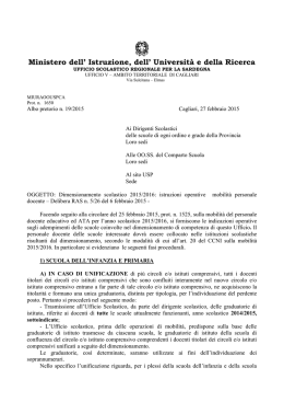 Istruzioni dimensionamento - Ufficio Scolastico Territoriale della