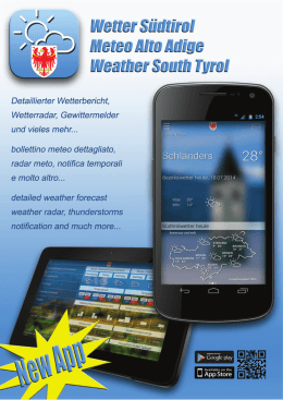 New App: Weather South Tyrol