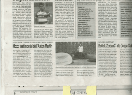 Mozzi testimonial dell`Aston Martin