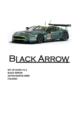set-up guide v1.0 black arrow aston martin dbr9 italiano