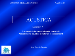 Lezione 7 - Laboratorio di Fisica Tecnica