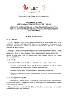lilt sezione di udine lega italiana per la lotta contro i tumori indizione