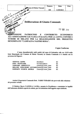 concessione patrocinio e contributo economico all`associazione lit