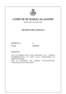Scarica documento - Comune di Maracalagonis