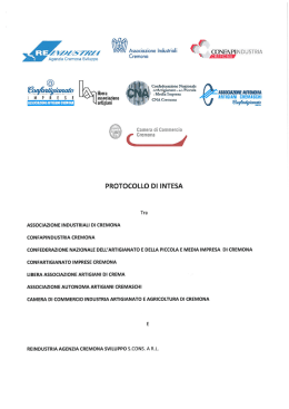 scarica il PROTOCOLLO D`INTESA FIRMATO