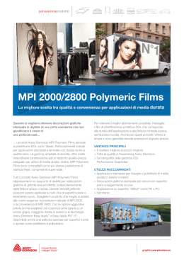 MPI 2000/2800 Polymeric Films