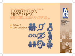 l`assistenza protesica - Azienda per l`assistenza sanitaria n. 4